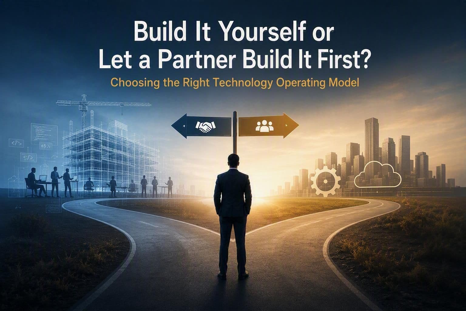 Should we build it ourselves, or should we partner with someone who can build it for us?